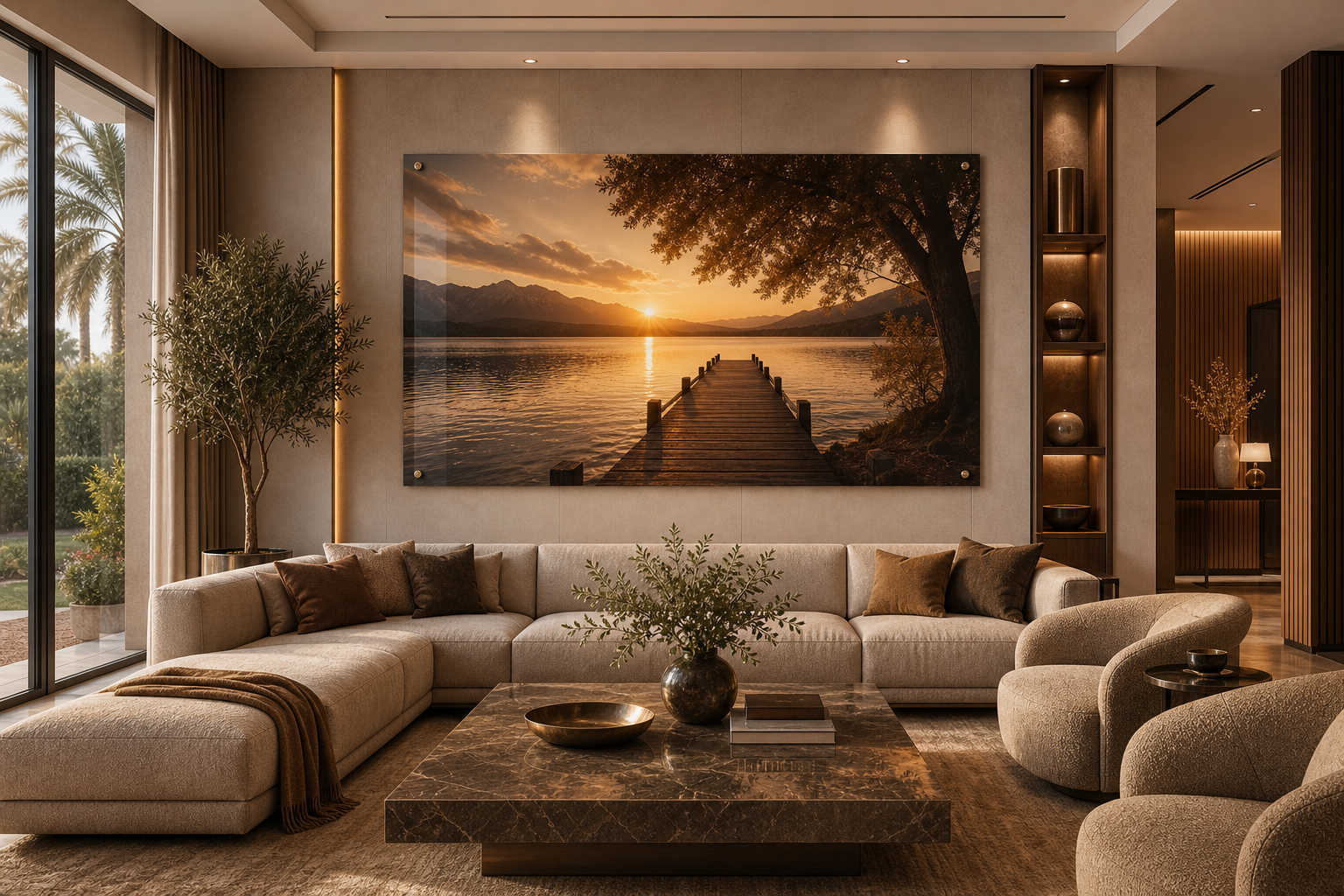 Luxury acrylic print interior
